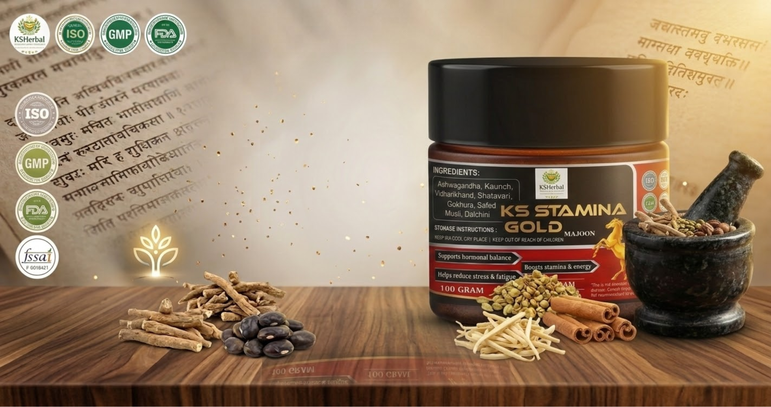 Experience 100% Ayurvedic strength and vitality. Boost your physical performance and stamina naturally with our premium herbal blend.